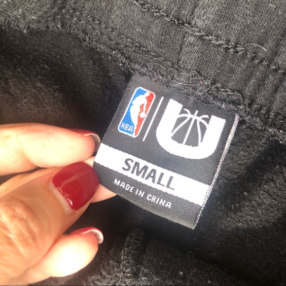 NBA Toronto Raptors red & black sweat pants  size Small - Picture 4 of 8